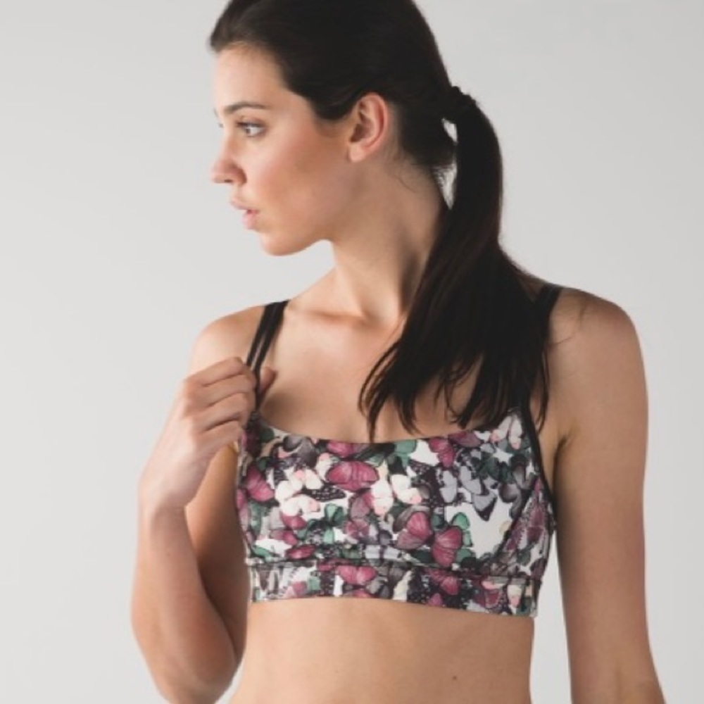 Lululemon Straight Up Bra So Fly Butterfly Angel